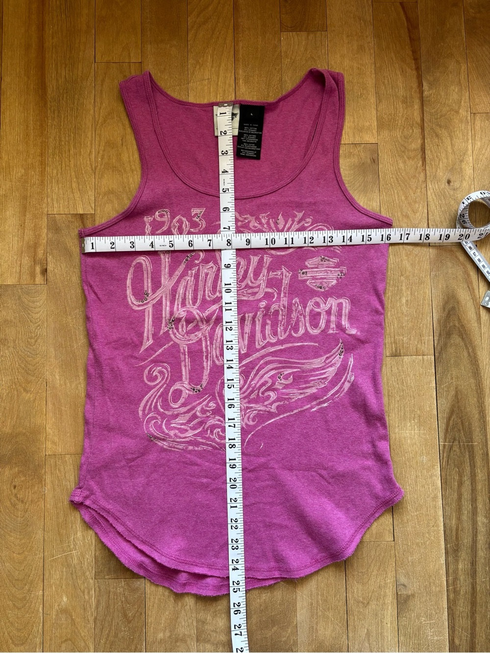 Harley-Davidson Women's Magenta Graphic Sleeveless Top - Picture 2 of 4